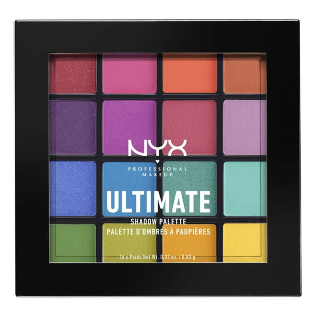 Palette mit Lidschatten Ultimate NYX (0,86 g x 16)