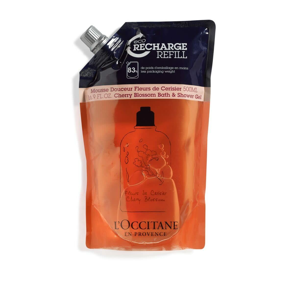 Duschgel L'Occitane En Provence   Nachladen Kirschblüte 500 ml