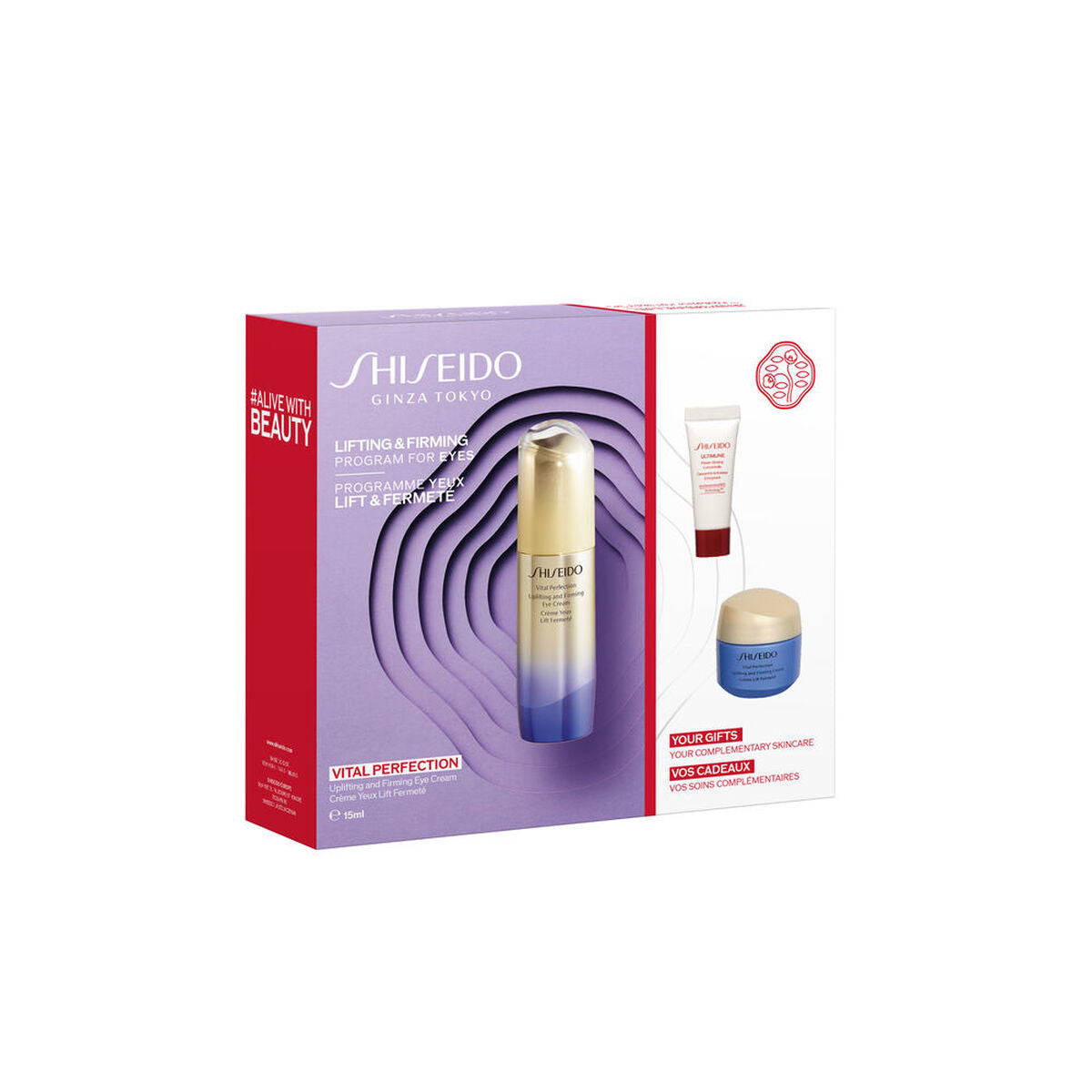 Hygiene-Set Shiseido Vital Perfection (3 Stücke)