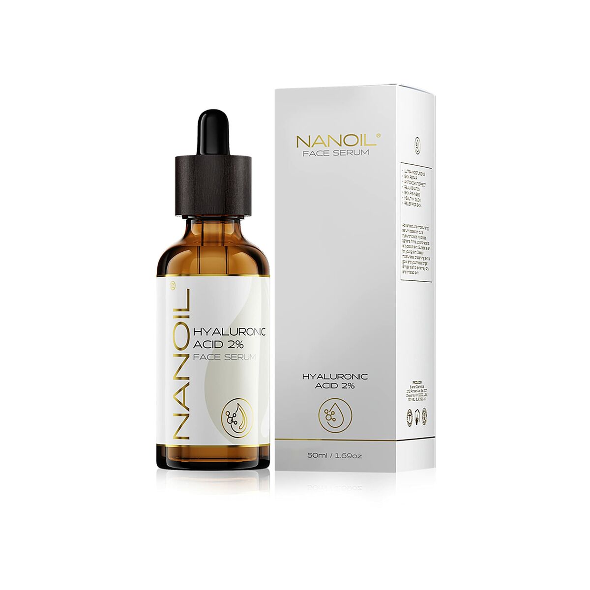 Gesichtsserum mit Hyaluronsäure Nanoil (50 ml)