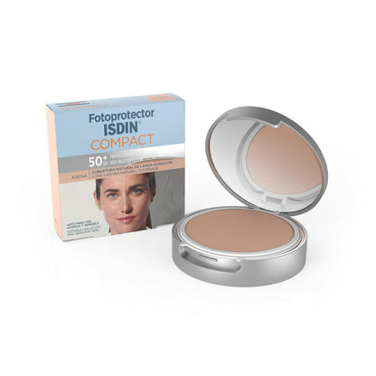 Basis für Puder-Makeup Isdin Sand SPF 50+ 2 Stücke 10 g